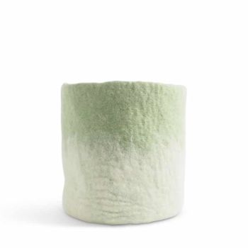 Cache pot en laine - mint taille l