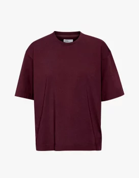 Tee-shirt oversized - oxblood red