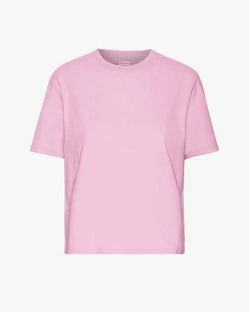 Crop Shirt Boxy Flamingo Pink