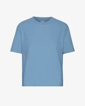 Crop shirt boxy seaside blue