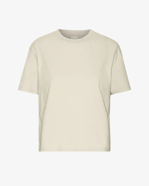 Tee-Shirt Boxy Crop Ivory White