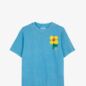 Tee Shirt Retro Flower Bleu