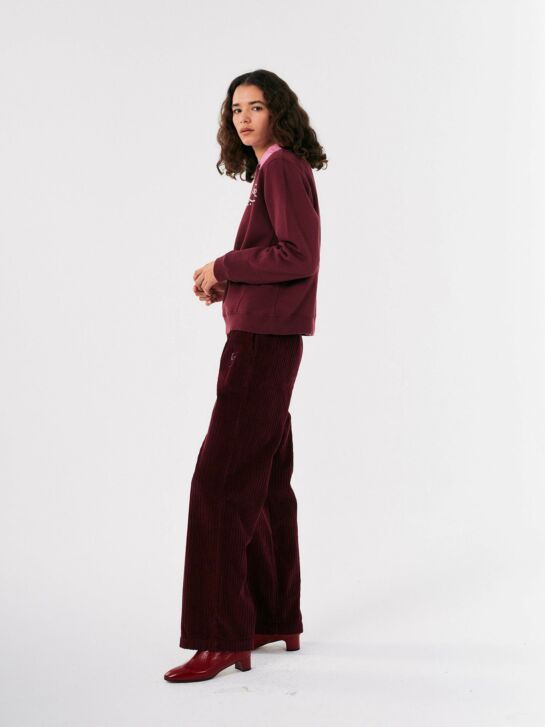 Pantalon Velours Faraway Castle Burgundy