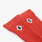 Chaussettes Color Block Rouge Et Rose Longues