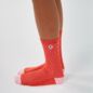 Chaussettes Color Block Rouge Et Rose Longues