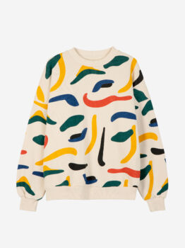 Sweat-shirt print brushstrokes