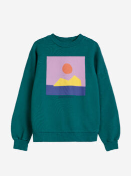 Sweat vert sunset print