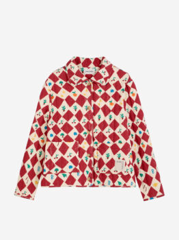 Veste matelassée print harlequin