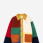 Veste Moutonnée Colorblock