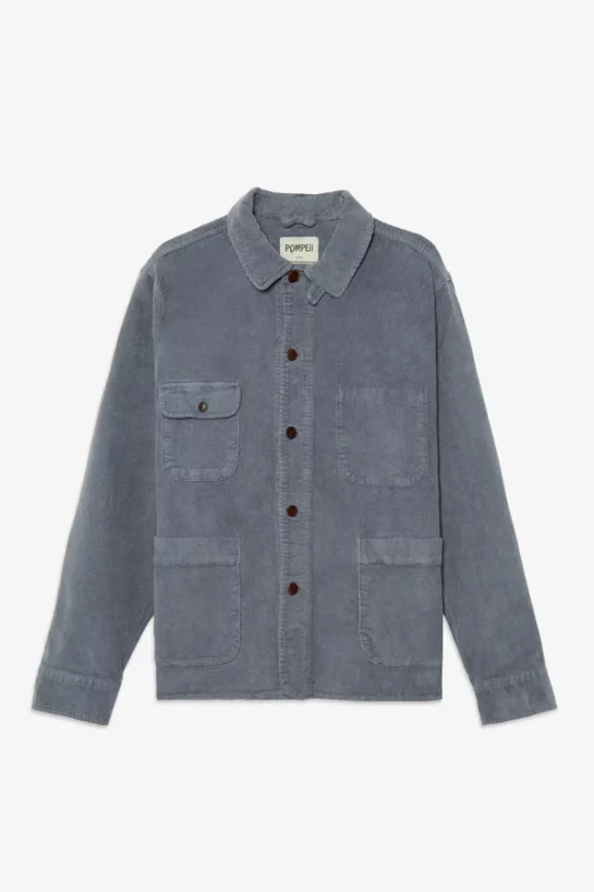 Veste Velours 8 Wales Bleu Gris