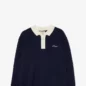 Pull Polo Bleu En Laine