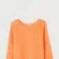 Pull Laine Boule Yanbay Orange Fluo