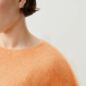 Pull Laine Boule Yanbay Orange Fluo