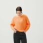 Pull Laine Boule Yanbay Orange Fluo