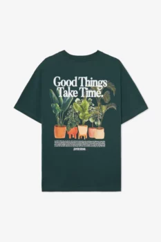 Tee-shirt good things vert emeraude