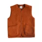 Veste Sans Manches Laine Cognac