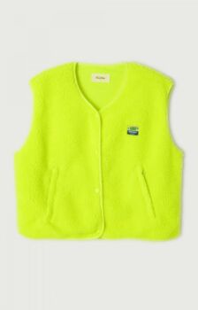 Veste hoktown sans manches jaune fluo