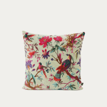 Coussin 45*45 birdy celadon