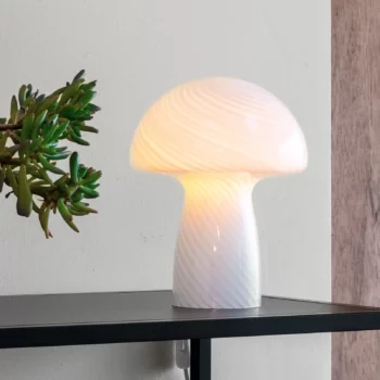 Lampe champignon blanc